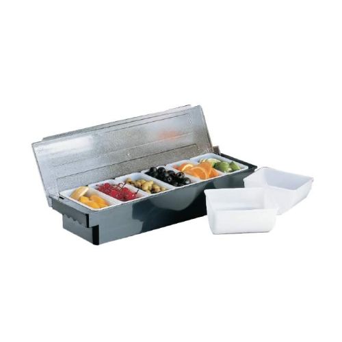 BAR CADDY DELUXE - 6 DIVISION (BLACK) by Other Brands Container for commercial kitchens