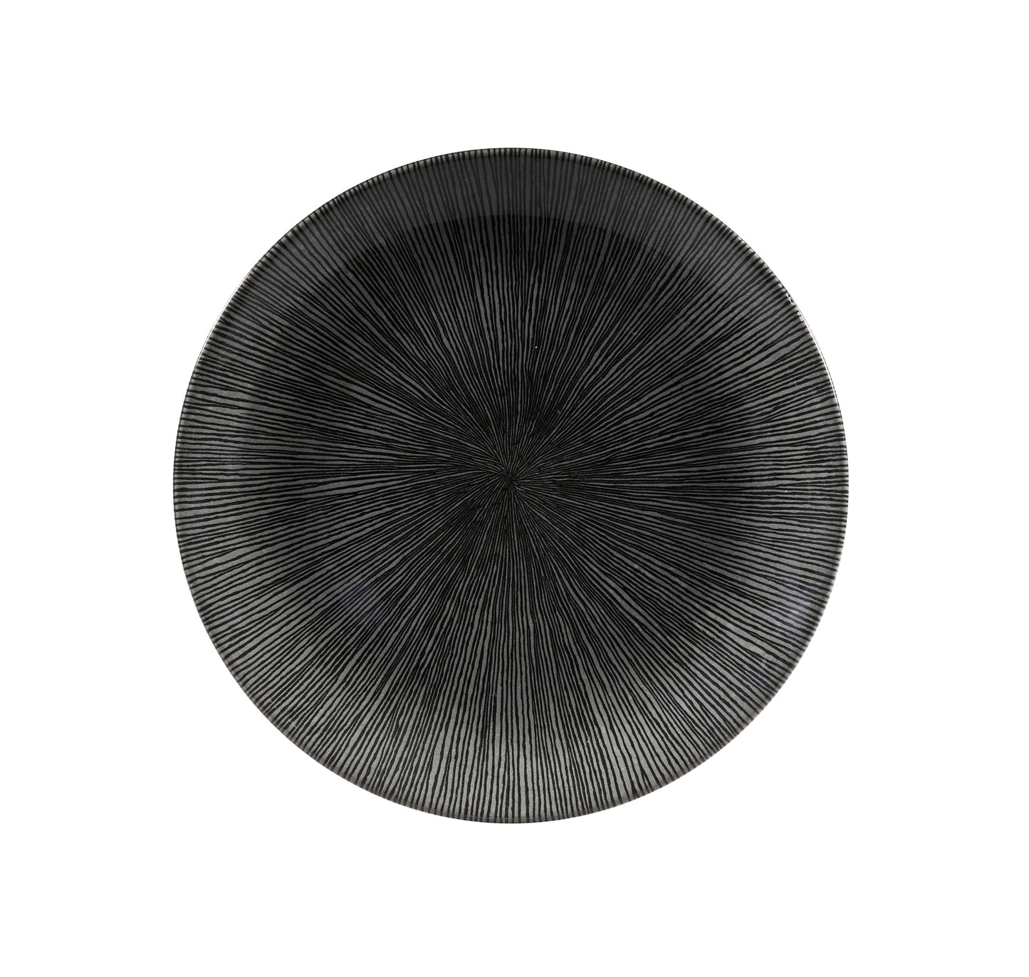 Studio Prints Agano Black Coupe Plate 26cm (Pack of 12)