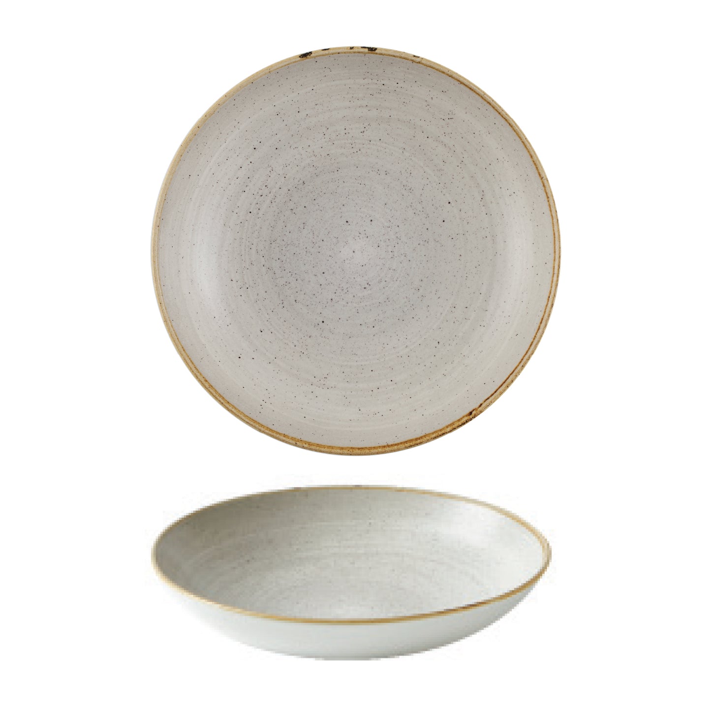 Churchill Stonecast Raw Grey Coupe Bowl - 24.8cm (Pack of 12) by Churchill Coupe Bowl for commercial kitchens