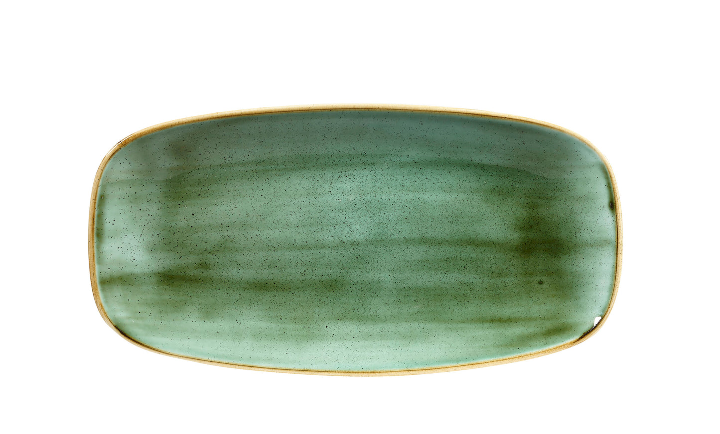 Stonecast Samphire Green Chef's Oblong Plate - 29.8 x 15.3cm (Pack of 12)
