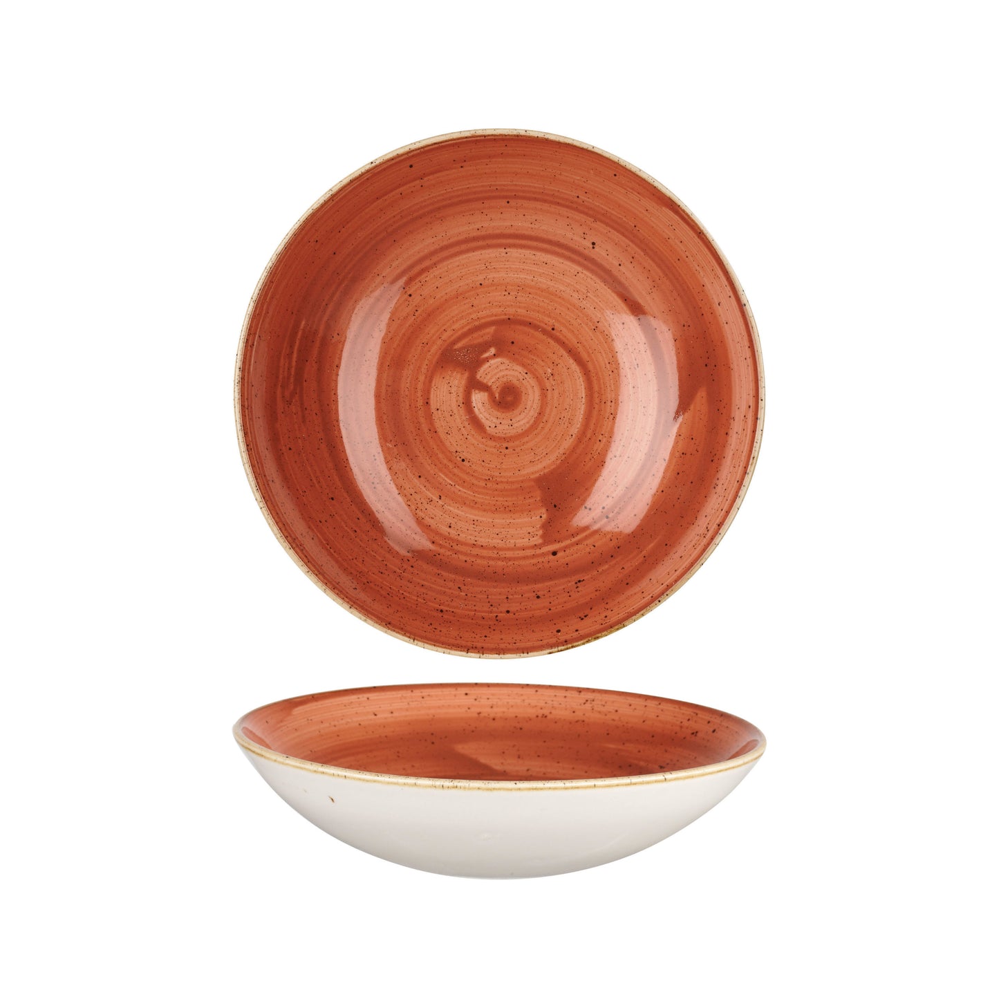 Churchill Spiced Orange Coupe Bowl - 18.2cm (Pack of 12) by Churchill Coupe Bowl for commercial kitchens