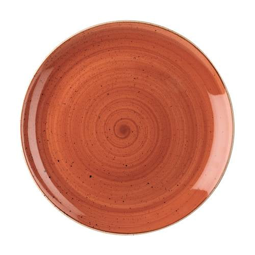 Churchill Spiced Orange Coupe Plate - 21.7cm (Pack of 12) by Churchill Coupe Plate for commercial kitchens