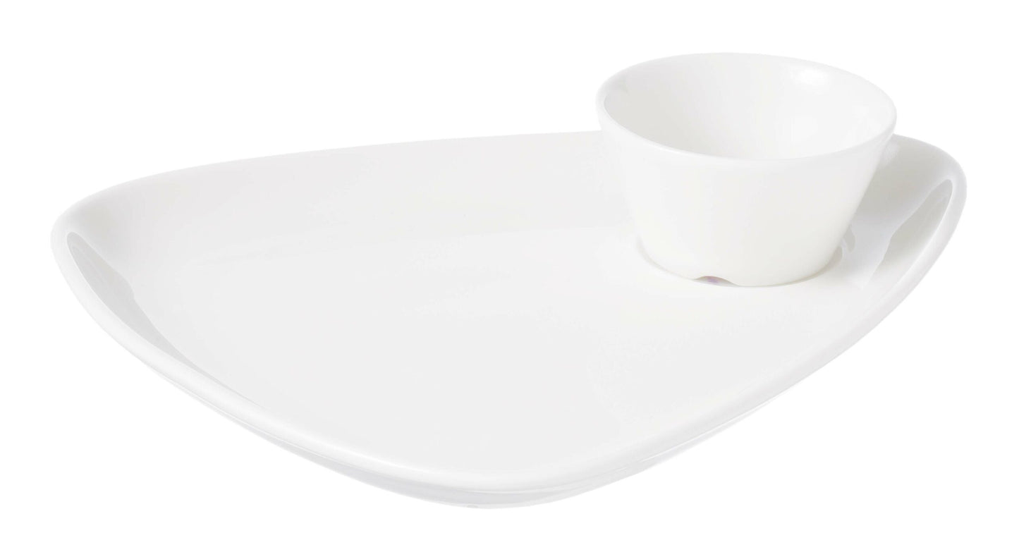 Triangular Snack Plate 24cm (Pack of 6)