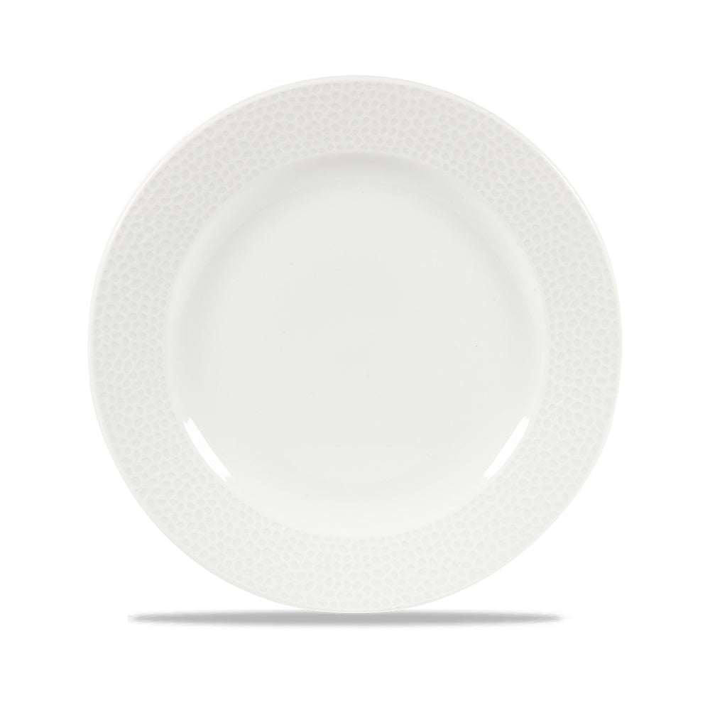 Isla White Footed Plate 23.4cm (Pack of 12)