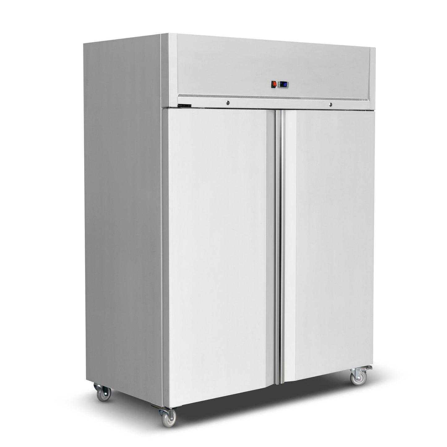 Salvadore Commercial Kitchen Refrigerator - Double Door - Stainless Steel by Salvadore Upright Fridge for commercial kitchens