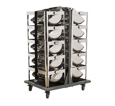Tiger Chafer Stacking Trolley - Ibis - 980 x 695 x 1546mm by Tiger Chafer Trolley for commercial kitchens
