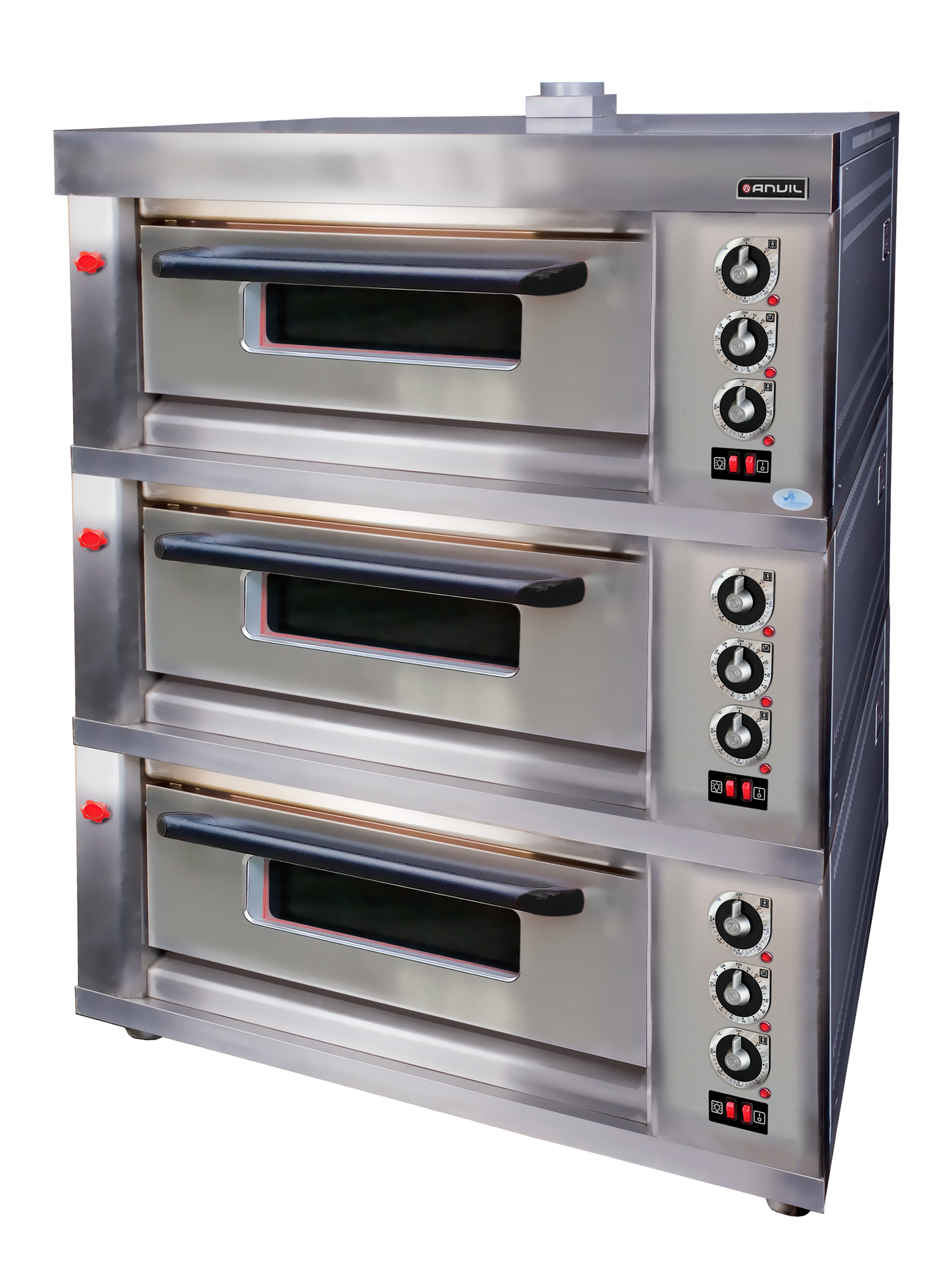Anvil Gas Deck Oven - Triple Deck, 6-Tray Commercial Oven