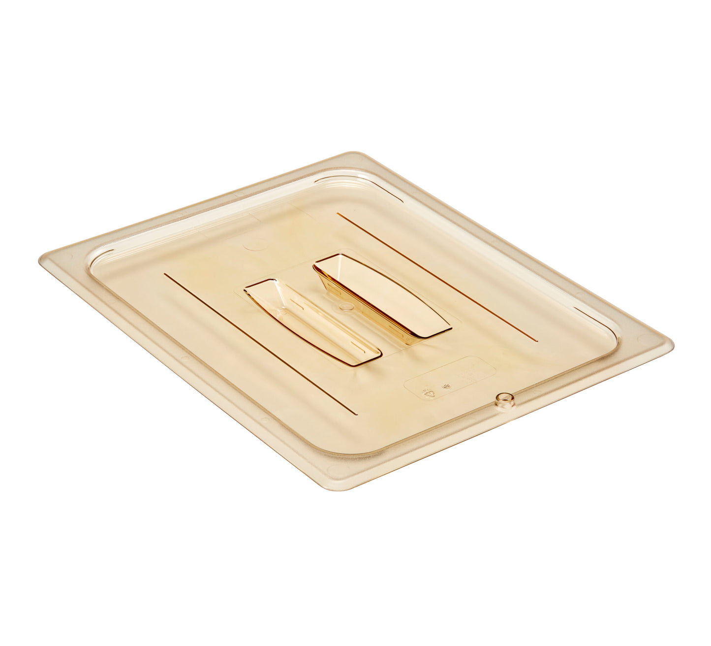 Cambro High Heat Lid with Handle -Amber (For 1/2 GN Pans)
