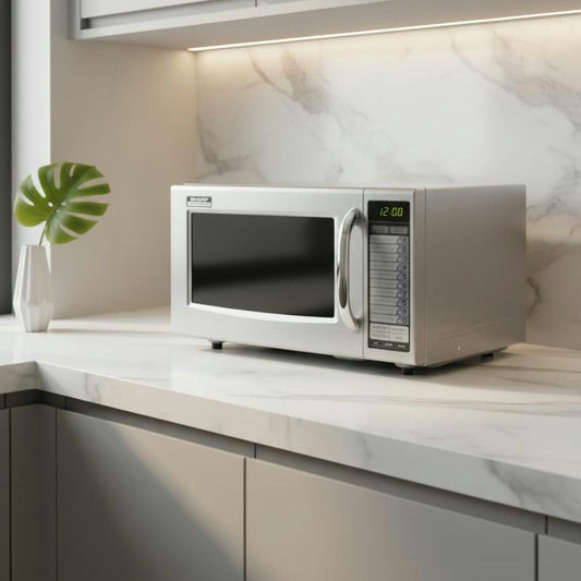 Sharp Semi-Commercial Microwave - 1000W, 28L, Stainless Steel