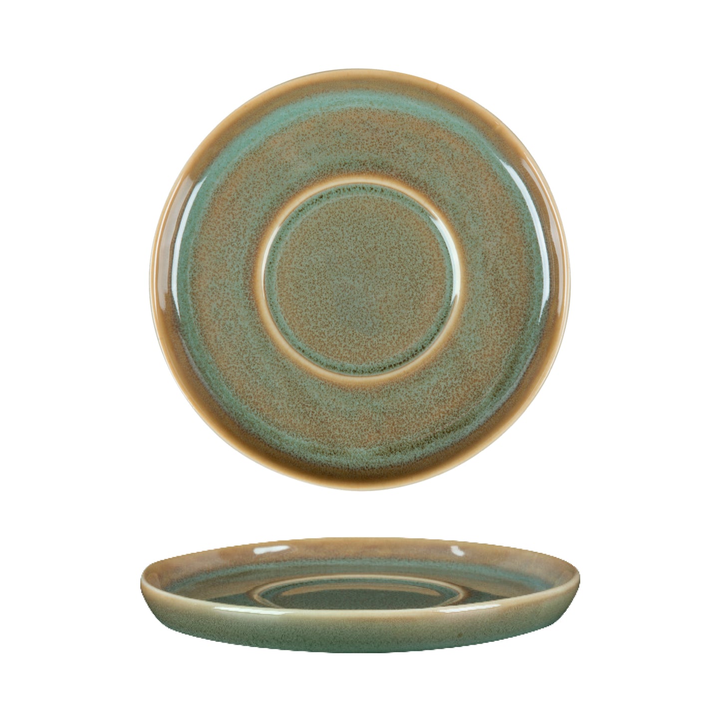 Fortis Fynbos Aloe Green Saucer 15cm (6 Pack) by Fortis Commercial catering equipment