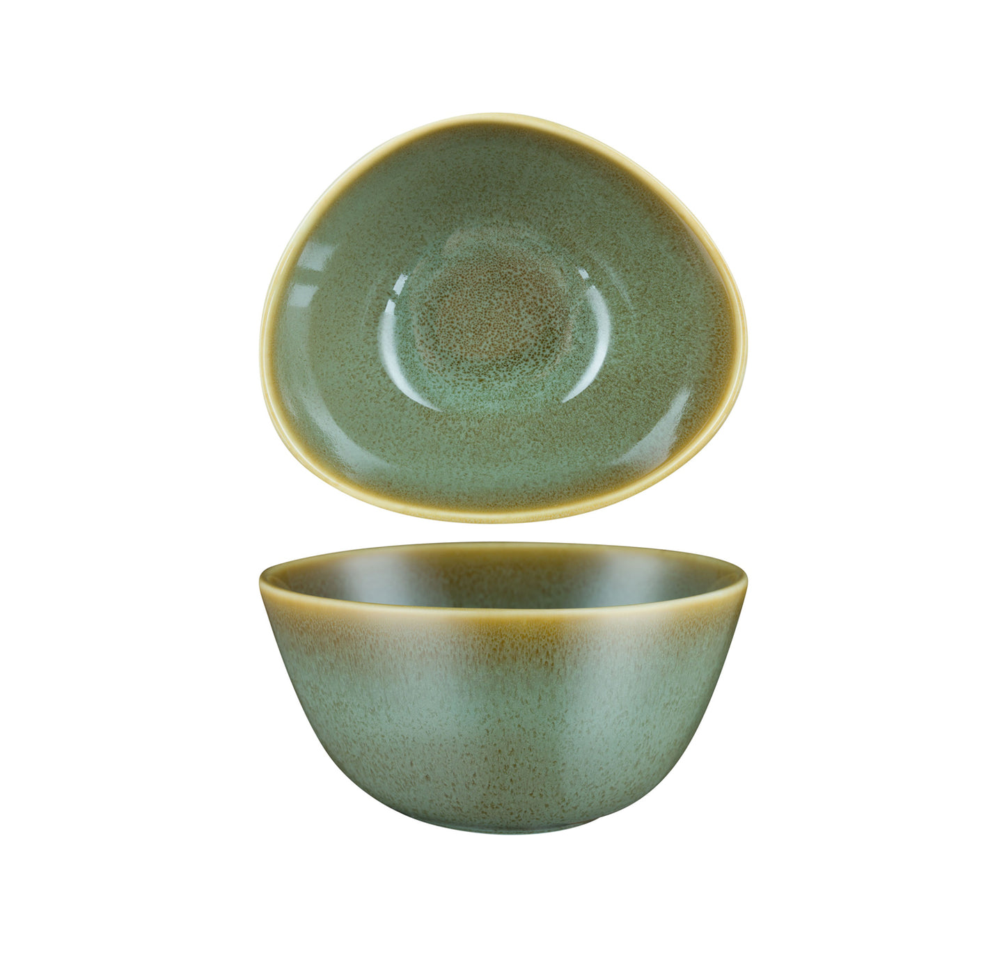 Fortis Fynbos Aloe Green Oval Bowl 12cm / 30cl (6 Pack) by Fortis Commercial catering equipment