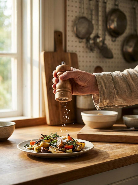 Peugeot Bistro Salt Mill 10cm Natural (Pack of 6)