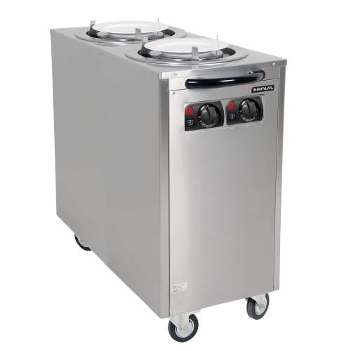Anvil Plate Lowerator - Heated Double - Mobile by Anvil Plate Lowerator for commercial kitchens
