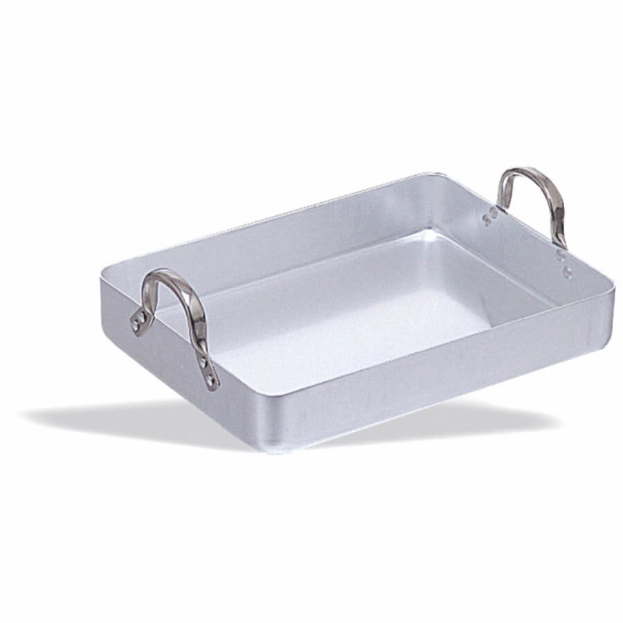 Roasting Pan - Aluminium - 400 x 300mm - Fixed Handles