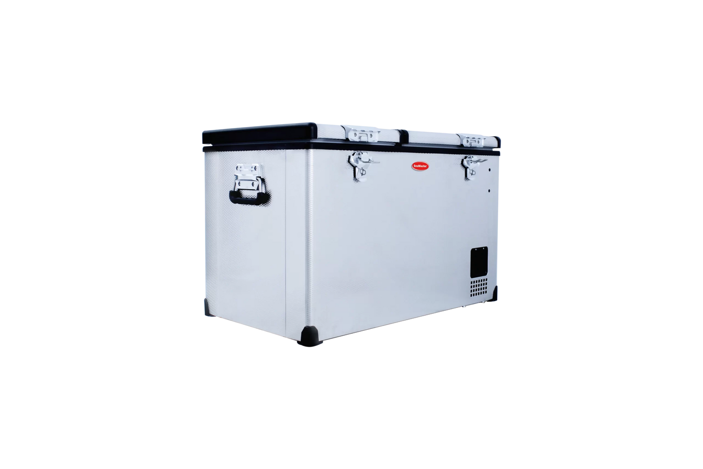 SnoMaster - 66L Dual Compartment Portable Fridge/Freezer AC/DC - Stainless Steel (SMDZ-EX67D)
