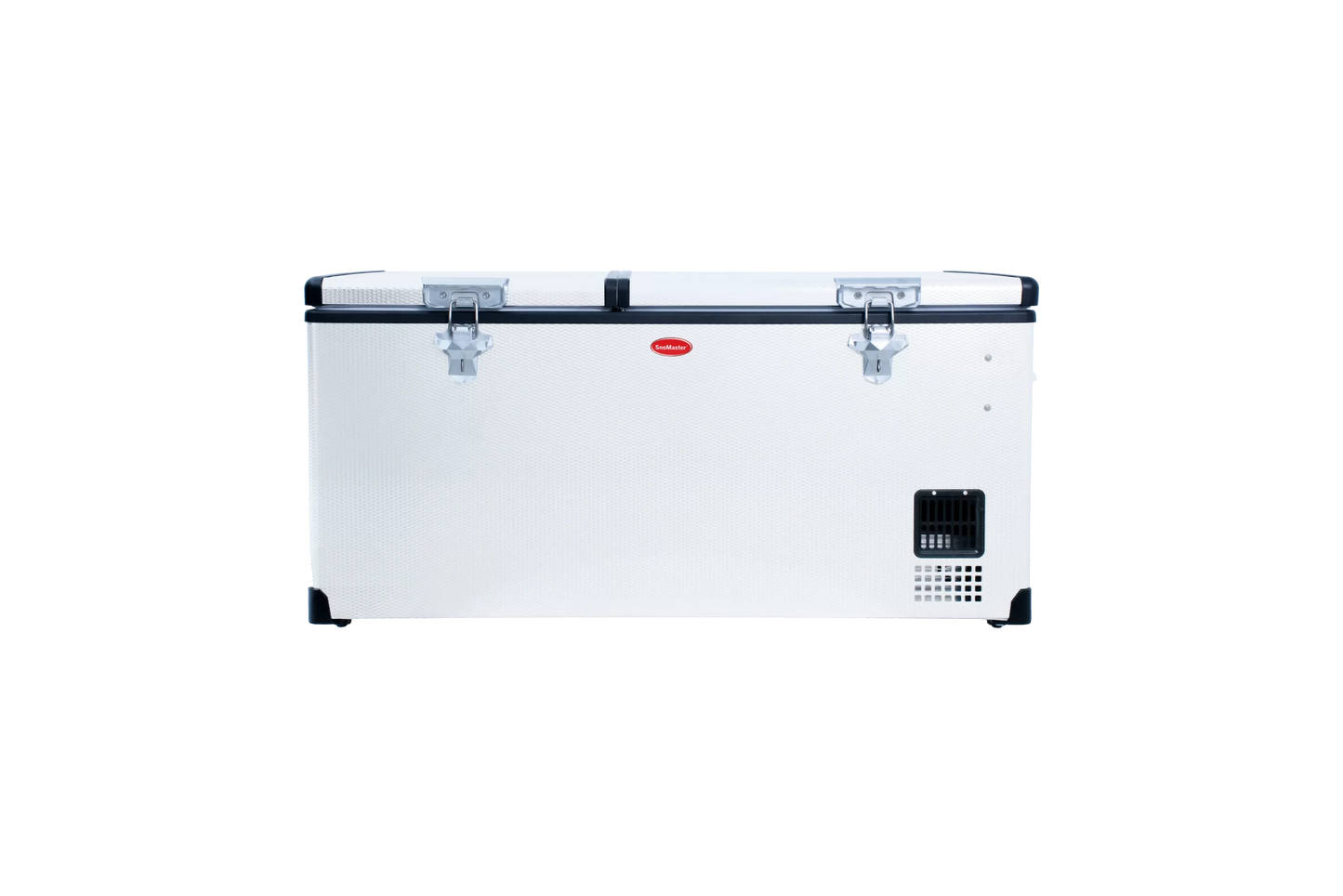 SnoMaster - 92.5L Low Profile Dual Compartment Portable Fridge/Freezer AC/DC - Stainless Steel (SMDZ-LP96D)