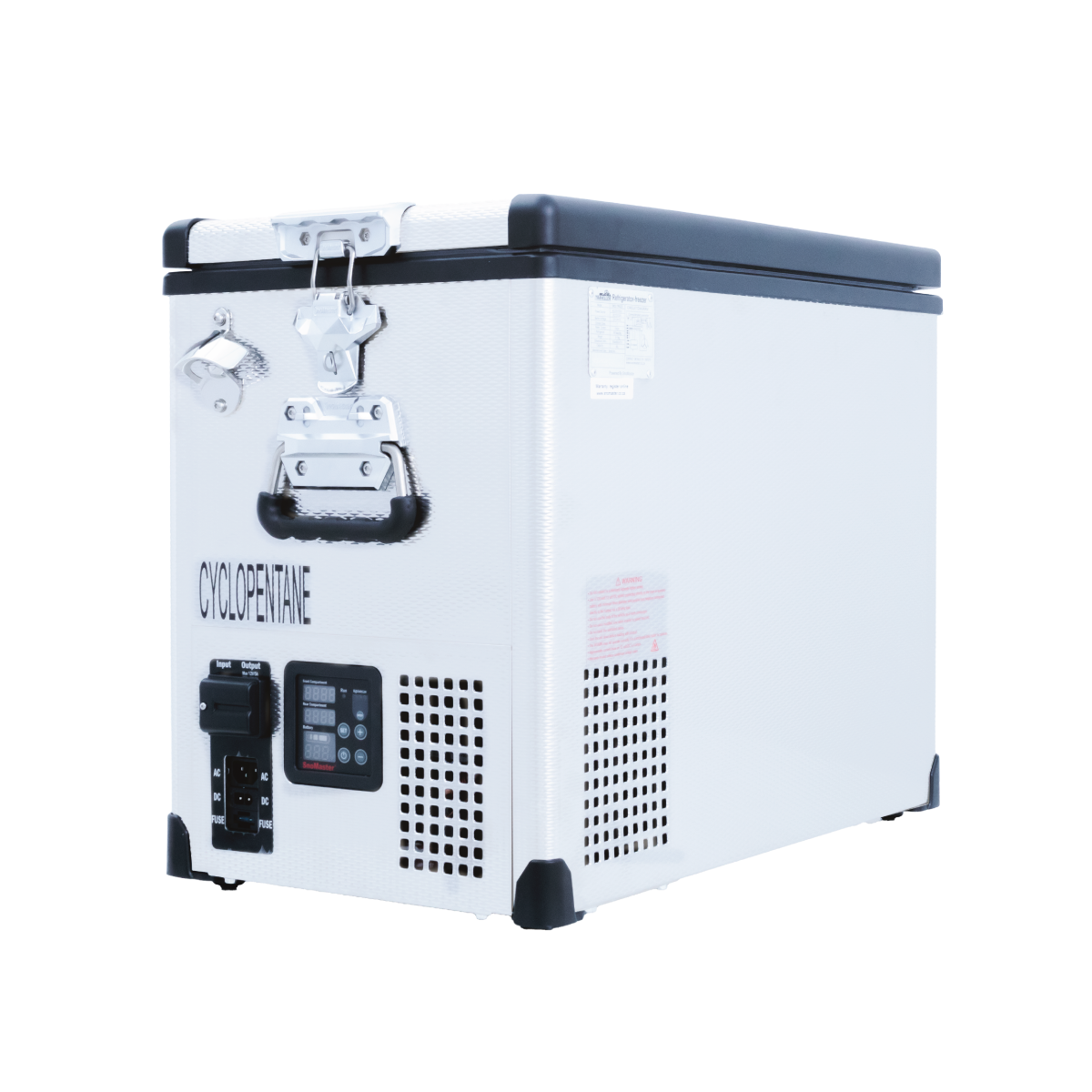 SnoMaster - 42L Single Compartment Portable Fridge/Freezer AC/DC - Stainless Steel (SMDZ-TR42S)