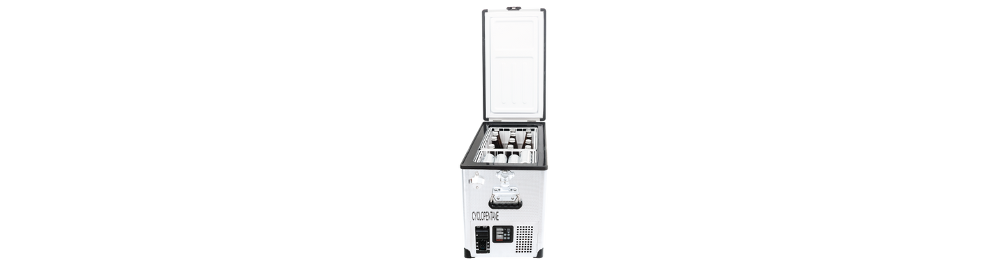 SnoMaster - 42L Single Compartment Portable Fridge/Freezer AC/DC - Stainless Steel (SMDZ-TR42S)