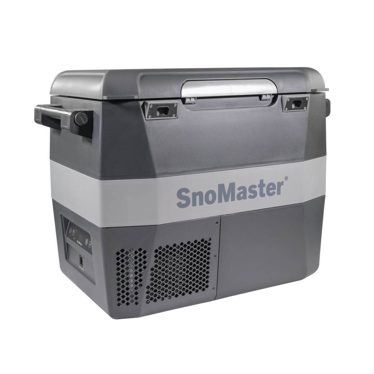 SnoMaster - 54L Plastic Portable Fridge/Freezer DC With 220V Power Adapter - Grey (SMLS-57)