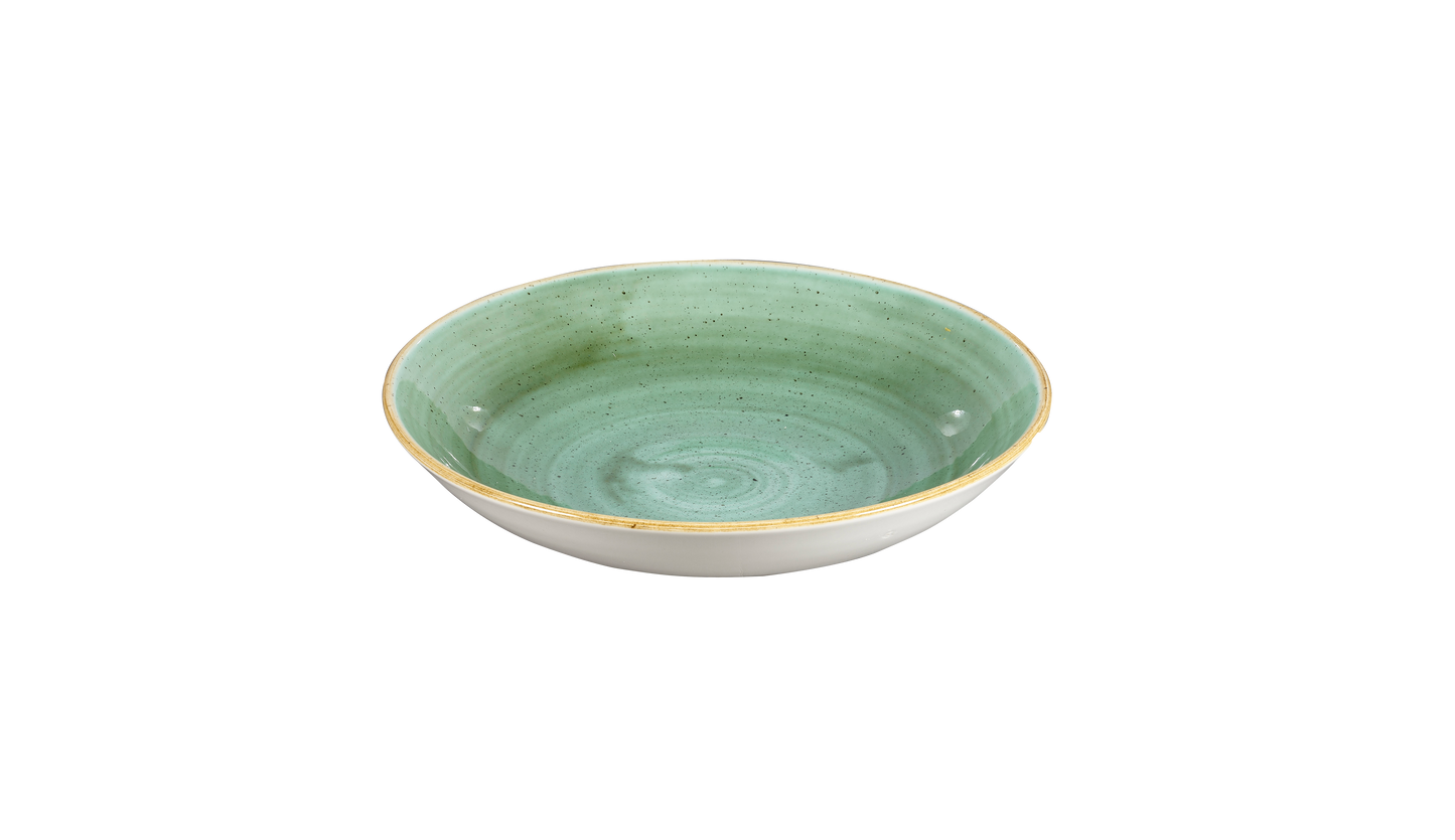 Churchill Stonecast Samphire Green Coupe Bowl - 18.2cm (Pack of 12) by Churchill Coupe Bowl for commercial kitchens