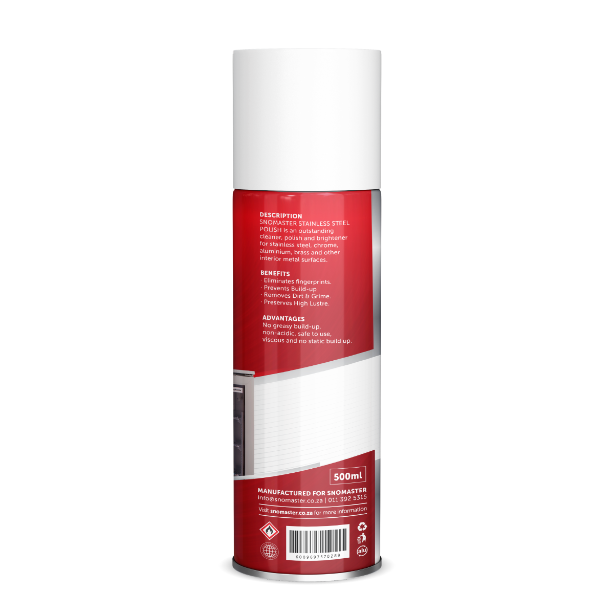 SnoMaster SMACC-010 500ml Stainless Steel Polish