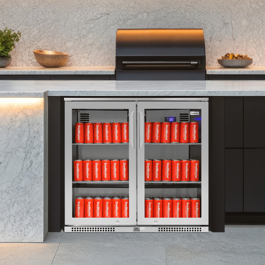 SnoMaster SMBC-200(SS) 200L Under-Counter Beverage Cooler – Stainless Steel