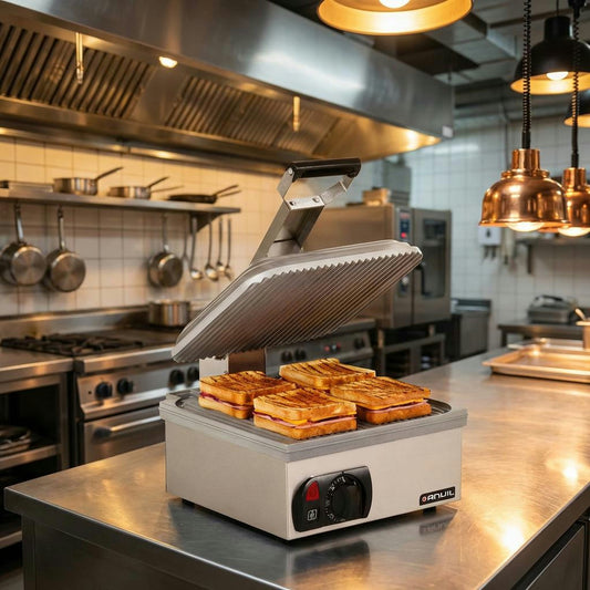 Panini Toaster Anvil – 9 Slice Top & Bottom | Commercial Contact Grill