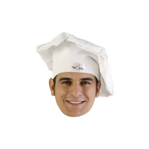 Chef Equip Chef Hat -Poly Cotton White by Chef Equip Commercial catering equipment
