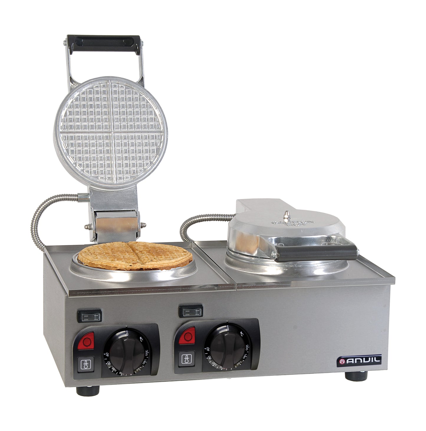 Anvil Double-Plate Belgian Waffle Baker ,2-Round Plates