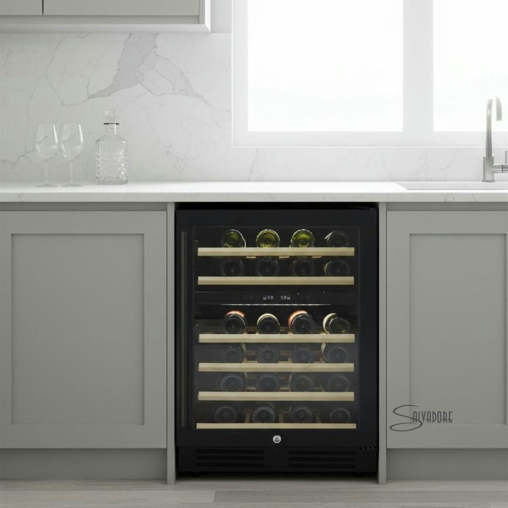 Salvadore WCS1046 46 Bottle Dual Zone Wine Cooler