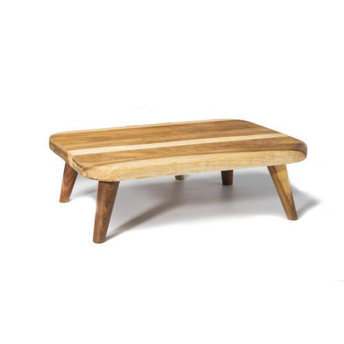 Infiniti Wood Display Stand Rect Small with Legs by Infiniti Commercial catering equipment