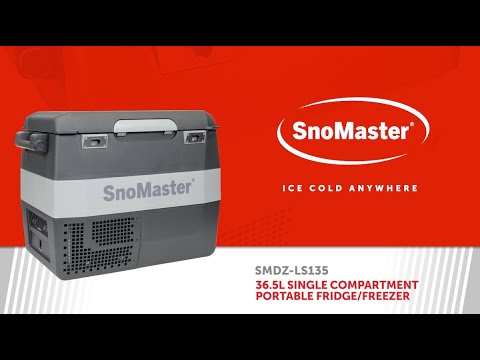 SnoMaster - 36.5L Plastic Portable Fridge/Freezer DC With 220V Power Adapter (SMLS-38)