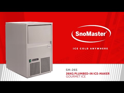 SnoMaster - 26Kg/24Hr Plumbed-In Gourmet Type Ice-Maker (SM-26S)
