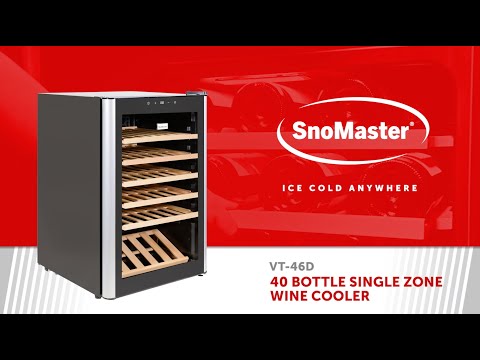 SnoMaster - 40 Bottle Single Zone Wine Cooler (VT-46D)