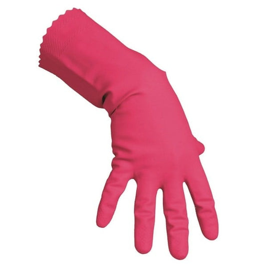 Vileda Multipurpose Latex Cleaning Gloves — Red