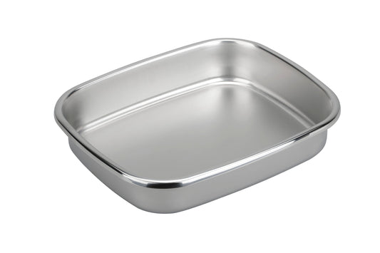 Tiger Insert Ceramic Coated Square Pan 2/3 L340 x W66 x H65mm 4.5Lt by Tiger  Commercial catering equipment