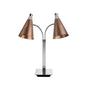 Tiger T-Collection Heating Lamp Stand Gooseneck 2-Light Bronze Vintage 110V-230V by Tiger  Commercial catering equipment