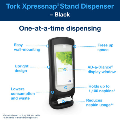 Tork Xpressnap® Stand Napkin Dispenser – Black | N4