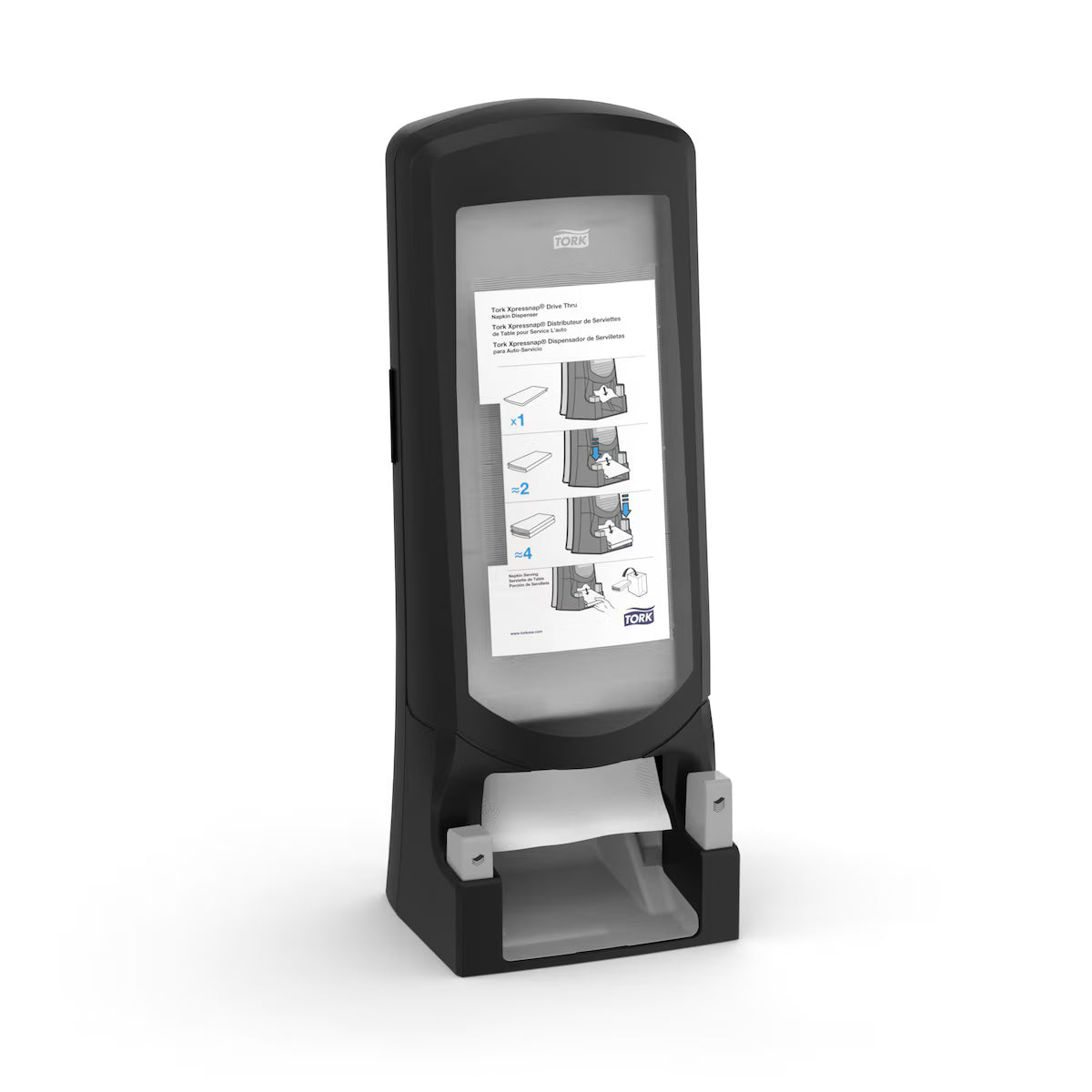 Tork Xpressnap® Drive-Thru Napkin Dispenser – Black | N4