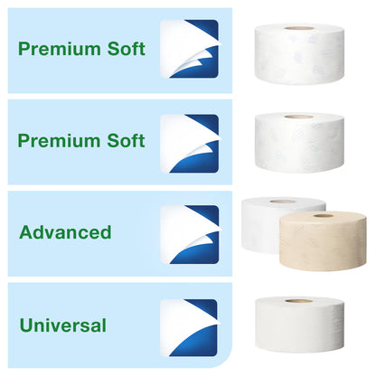 Tork Mini Jumbo Toilet Roll Dispenser – White | T2