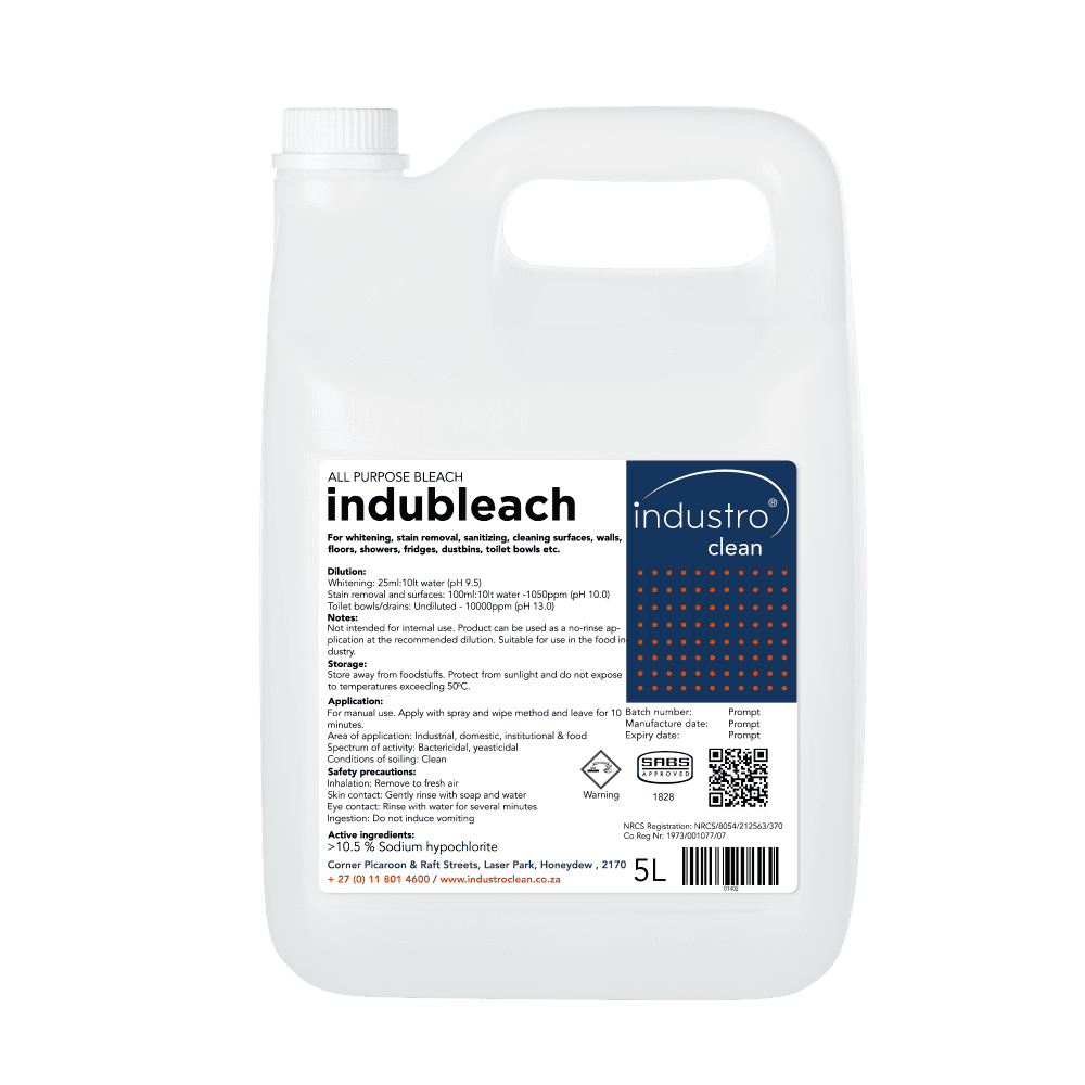 Industroclean Indubleach Bleach 5L
