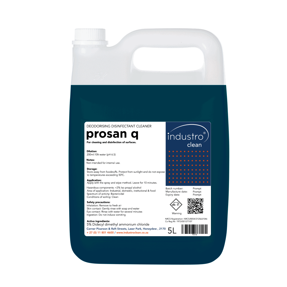 Industroclean Prosan Q Disinfectant Cleaner 5L – Kitchen Trade
