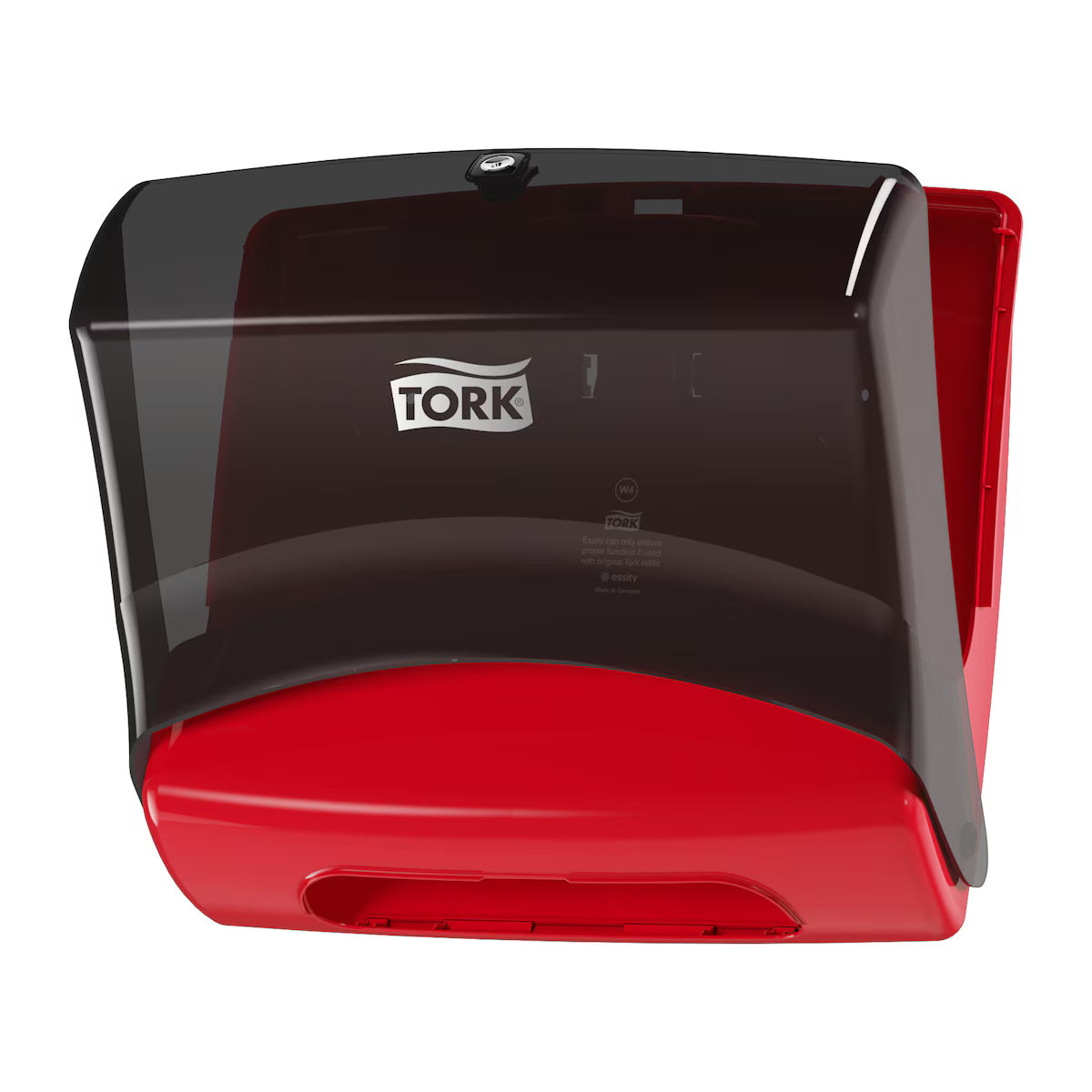 Tork Folded Wiper Dispenser – Red/Smoke | W4