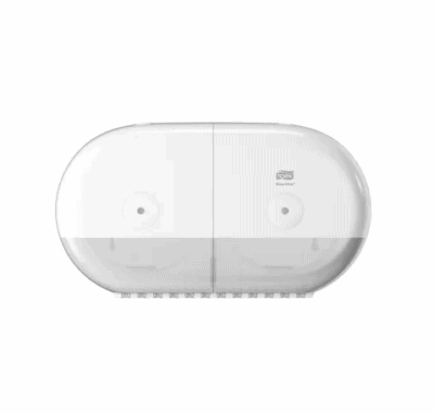 Tork SmartOne Twin Mini Toilet Roll Dispenser White - SKU 682000