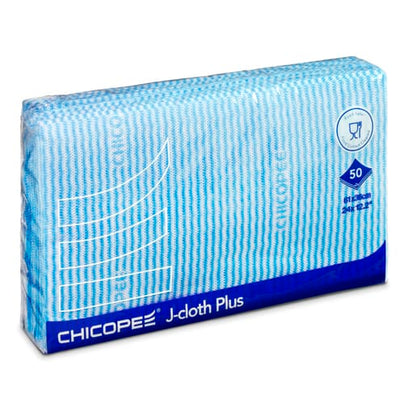 Chicopee J-Cloth Plus Cleaning Wipes – Pack of 50 - Blue