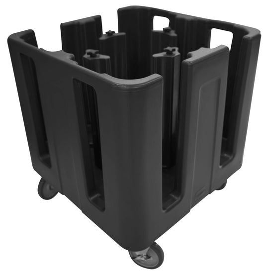 Cambro Adjustable Compact Dish Caddy -Black (690 x 690 x 810mm H, 4-Tower) by Cambro  Commercial catering equipment