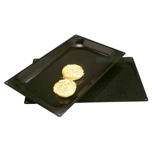 Cater Ace Baking Tray Enamelled (535 x 325 x 65mm, Black) by Cater Ace  Commercial catering equipment