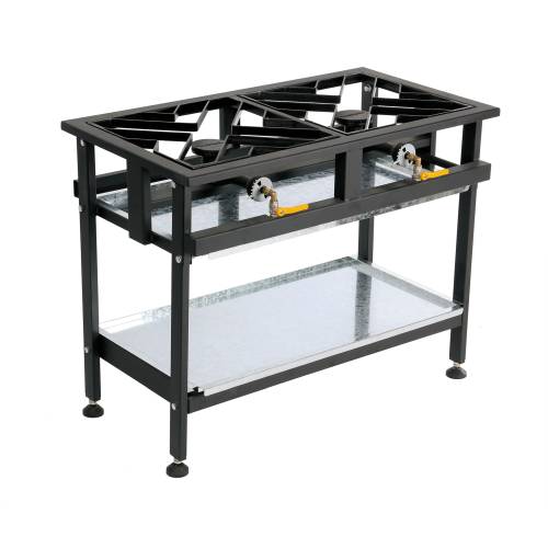 Commercial Gas Boiling Table - 2 Burner (Straight)