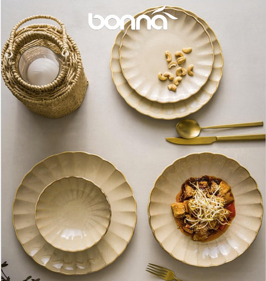 Bonna East Sand 16cm Soup/Cereal Coupe Scalloped Bowl – Pack of 12