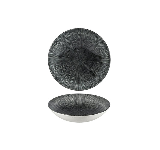 Studio Prints Agano Black Coupe Bowl 18.2cm (Pack of 12)